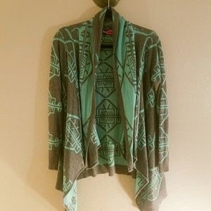 Gray and mint  sweater